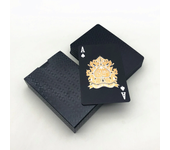New 24K Gold Playing Cards Plastic Poker Game Deck Foil Pokers Pack Magic Waterproof Card Gift Collection Gambling Board Game