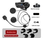 Bluetooth 5.3 Wireless Motorcycle Helmet Headset Hands-free Call Phone Motorcycle Waterproof Earphone Music Player Moto Helmet