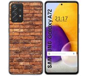 Tumundosmartphone Funda Gel Tpu para Samsung Galaxy A72 diseño Ladrillo 04 Dibujos