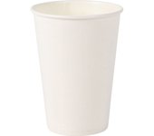 Algon - Set de 20 Vasos de Cartón Ecológicos y Resistentes 220CC - Color Blanco - Versátiles y Prácticos - Diseño Moderno y Funcional