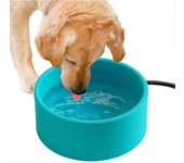 3.2l Large Heated Water Bowl For Outdoor, 30w Thermostatic Control Heating Pet Bowl With 6.6ft