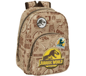 Mochila Infantil Adaptable a Carro Jurassic World 27X33X10Cm (Safta 612463524)