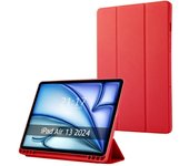 Tumundosmartphone Funda con tapa Smart para Apple iPad Air 2024 13 (M2) color Rojo