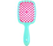 Peine de Malla de forma esponjosa para peluquería, desenredante PARA EL Cabello, masaje de plástico, peine Hueco seco y húmedo, herramienta de peluquería DIY para Salón