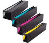 HP 981A Pack 4 tinteiro pigmentada Compatible 981A (J3M71A J3M70A J3M69A J3M68A)