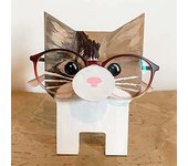 Soporte creativo para gafas de animales para niños, lindo soporte de exhibición para gafas de animales tallado en madera hecho a mano, regalo de Navidad de Año Nuevo, decoración de escritorio para el hogar y la oficina