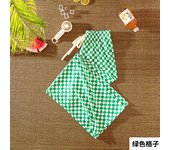 Wide leg pants for women's summer thin high waisted drape, versatile ice silk checkerboard cool straight leg pants