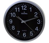Reloj Pared Festina Fc-0106 30 Cm. Diamentro Bisel Plata Esfera