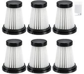 6 Filtros Hepa Para K12 / K12 Pro / K13 Aspirador y Genius Invictus .0/2.0 Aspirador de Mano Clea