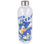 Botella de cristal de Sonic el erizo de 1030 ml con tapón hermático