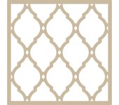 TODO-STENCIL Plantilla MYA Home Decor Geométrico 006 Medida 50x50cm Diseño 48x48cm, Stencil lavable, reutilizable, maleable y muy resiste, Ideal para decorar paredes, muebles, cojines, cortinas, etc