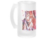 MERCHANDMANIA JARRA CERVEZA CRISTAL vampire dormitory mito ruka vampiros amor esmerilada esmerilado 500ml