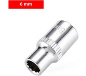 12 Point Mirror Short Socket Head 1/4 Drive Torx Bit Ratchet Wrench Adapter