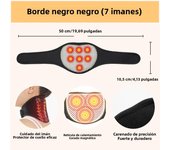 1Pc Self-heating Tourmaline Neck Magnetic ​Therapy Support Black Neck Brace Support Belt Cervical Vertebra Protection