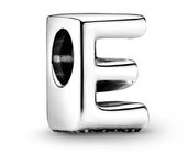 New Silver Simplified 26 English Letters Combined Freely Beaded for Original Pandora DIY Charms Bracelet Keychain Jewelry Gift