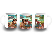 MERCHANDMANIA TAZA COLOR picnic playa familia fiesta verano amigos color mug
