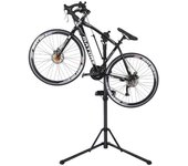 Soporte de reparación de bicicletas para sala de estar al aire libre, soporte de reparación de bicicletas de Control de tornillo, estante de peso ligero de tubo de aluminio, soporte de reparación de bicicletas plegable