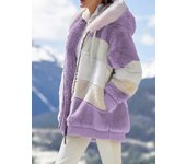 Abrigo de las mujeres chaqueta con capucha chaqueta de Invierno Fashion Caliente con capucha pullover chaquetas Cremallera Chaqueta de sweatshirt chaqueta de flota