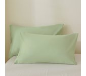 2 pieces set 50*65 50*70 50*75 50*90cm White 100% polyester Bed USA Standard Queen King Size PillowCases Covers
