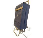 Carrito de Compra Plegable Ligero Bolsa Termo 90x30x39cm , Resistente, Plegable, con 2 Ruedas Resistentes, para la Compra de Alimentos, Capacidad de Carga 40 Litros