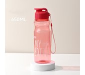 Botella de Agua Transparente Portátil para Juegos 550ML Herramientas de Cocina para Niños y Niñas en Escuela Gimnasio