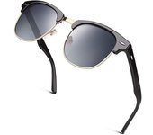 Gafas de Sol polarizadas de moda para helbres y Mujeres polarizadas retro Medium Mark Protección UV400