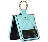 Ring Holder Case for Samsung Galaxy Z Flip 4 Case Leather Luxury Fashion Shockproof Case for Samsung  Z Flip 3 4 Flip5 5G Cover