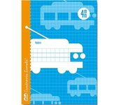 Libreta Lamela 4X4 4MM 25 Unidades Hojas de cuadrícula Azul Cuarto (25 Piezas)
