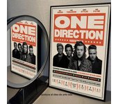 1PC Singer One Direction Poster Self-adhesive Art Waterproof Paper Sticker Coffee House Bar Room Wall Decor