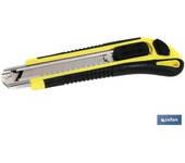 COFAN - Cúter con cuchillas intercambiables | Incluye cuchillas de repuesto | Medida de la cuchilla: 18 mm