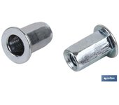 Tuercas remachables hexagonal anchas m10   caja 150 unid.