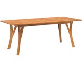 Mesa de Jardín Madera maciza de Acacia 200x90x75 cm