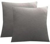 45 x 45 cm Cojines de Sofá Fundas de Almohada, Funda de Cojín de Sofá Elástica Decorativa Juego de 2, Cojín de Sofá Lavable, Fundas de Cama Decorativas para Sofá de Casa Coche（Gris）