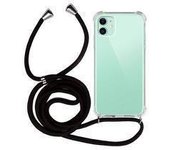 FAMZ Funda Colgante con Cuerda para Samsung Galaxy S21+ Negro - Protección Completa para Tu Móvil