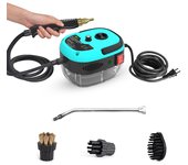 Limpiador a vapor portátil de 2500 W, máquina de lavado a presión con esterilización a alta temperatura para el hogar, el coche, la cocina y el aire acondicionado
