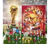 Calendario de Adviento de Fútbol 2024, Calendario de Cuenta Regresiva de Navidad de 24 días Incluye 24 Accesorios de Fútbol, para regalos de Navidad