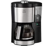 Melitta Look V Perfection 1025-06, Cafetera Goteo, Jarra de Vidrio, Depósito de Agua Extraíble, Protección Anti Cal, 1,25 Litros, 10 Tazas, Filtros 1x4, 1080W
