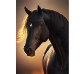 Black and White Wild Horses Canvas Paintings on The Wall Art Posters Prints Wall Picture Modern Animals Art Room Decor Frameless
