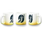 MERCHANDMANIA TAZA DEGRADADO COLOR logo baloncesto deporte balon jugadores color mug