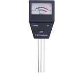 Medidor de pH del suelo 2 en 1, medidor de fertilidad, probador de suelo, sonda analizadora, medida para jardín, granja, césped, cuidado de plantas de interior y exterior