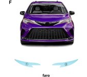 For Toyota Sienna 2022 2023 PPF Paint Protection Film Anti-Scratch Film Transpare Headlight Rearview Mirror Protective Film