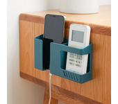 1PC Wall-Mounted Non-Punching Remote Control Storage Box Rack TV Air Conditioning Mobile Phone Charging Rac