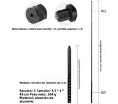 Invisible Selfie Stick for GoPro 13 12 11 10 9 8 Insta360 X5 X4 X3 X2 1/4" Extended Monopod Pole For Sports Camera Accessories