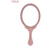 1Pcs Portable Vintage Makeup Mirror Hand Hold Oval Round Mirror Noble Restore Ancient Ways Court Mirror Beauty Tool