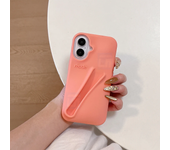 DIYFashion New Rhode  Lipstick Lip Holder Soft Silicone Phone Case for iPhone 16 15 14 13 12 Pro Max Plus Solid Color Back Cover