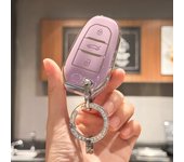 Key Fob Cover with Bling Lanyard Keyring for Peugeot 2008 3008 5008 308 508 for Opel Grandland X Mokka Corsa Insignia