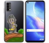 Funda Silicona Transparente para Blackview A90 diseño Mono Dibujos