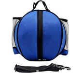 Bolsa de baloncesto, práctica, portátil, grande, bolsa de almacenamiento para baloncesto, fútbol, con correa para el hombro, bolsa de entrenamiento para deportes al aire libre, azul