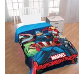 Avengers - Colcha Bouti Avengers Modelo 2 Verano Marvel 170 x 250 Cm (Cama 90 - 105 Cm) Capitán América Hulk Iron Man Thor