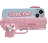 Cool Hello Kitty Shooting Style 3D Cartoon Silicon Soft Phone Case for iPhone 12 Pro 13 14 Pro 15 Pro 11 Pro Max Sanrio Shell